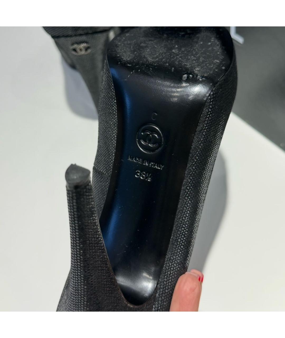 CHANEL Черные туфли, фото 5