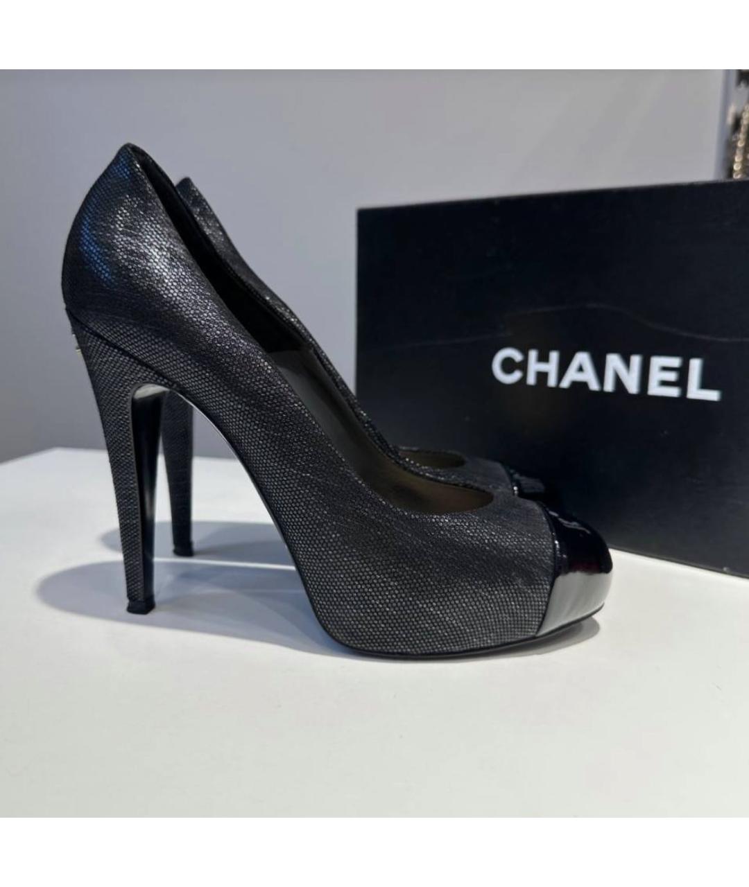 CHANEL Черные туфли, фото 7