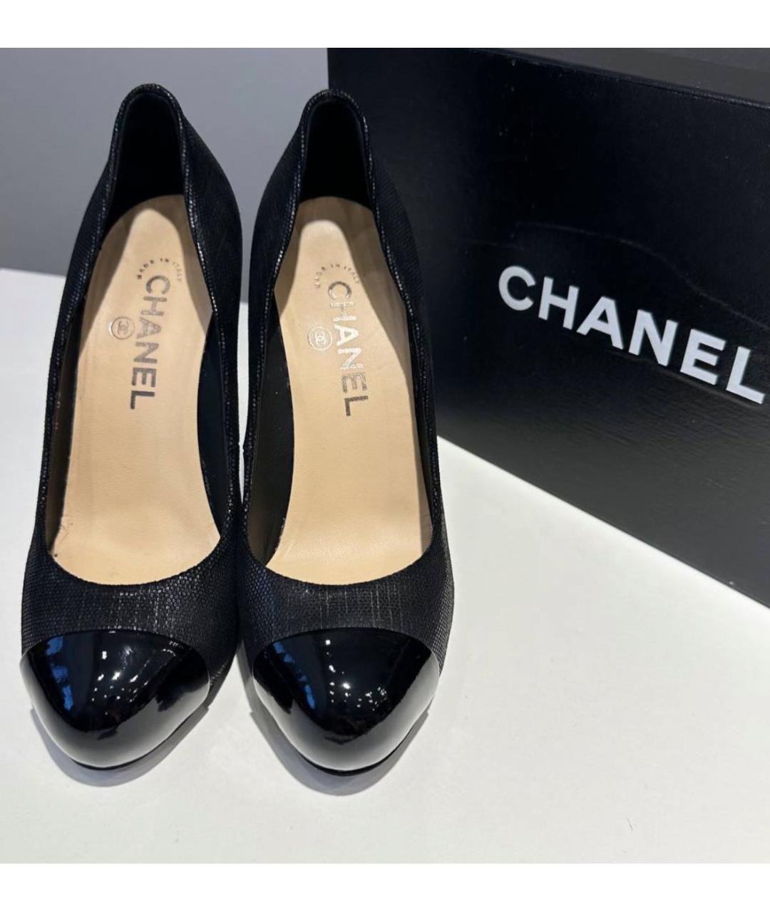 CHANEL Черные туфли, фото 2