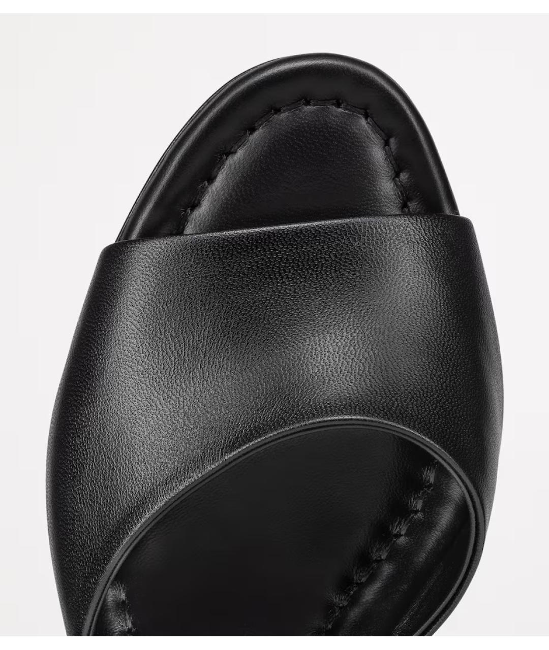 CHRISTIAN LOUBOUTIN Черные кожаные мюли, фото 6