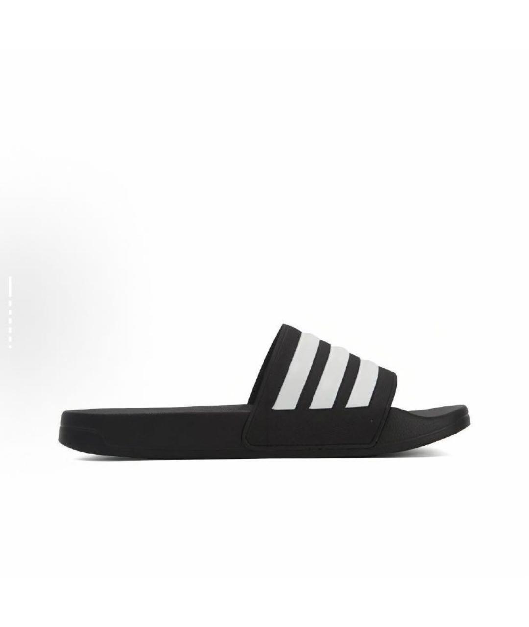 ADIDAS Черные резиновые шлепанцы, фото 3