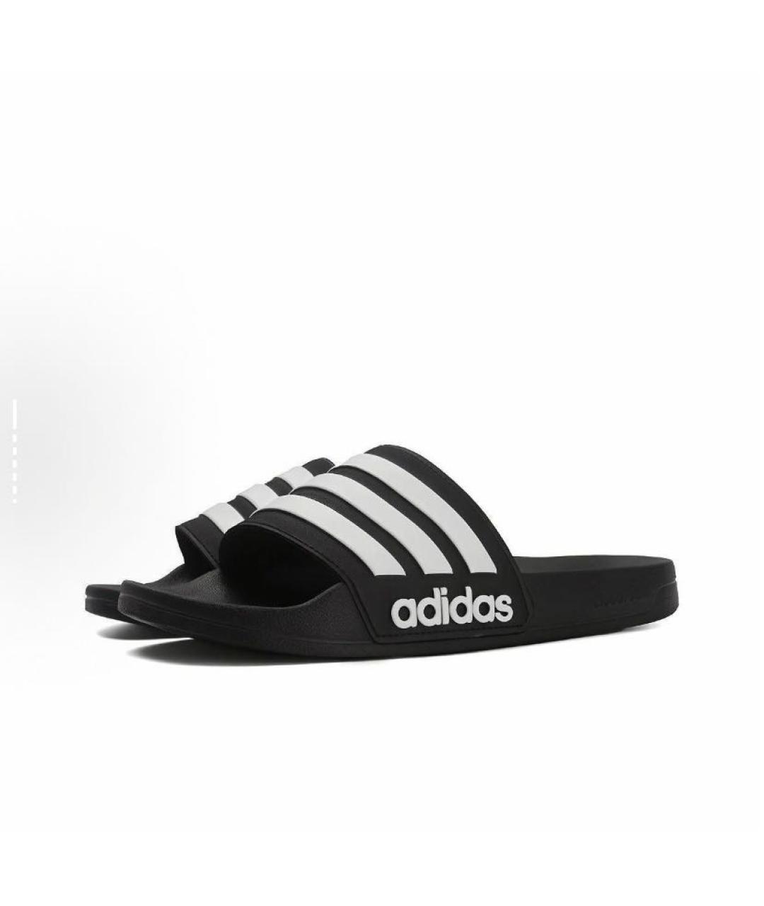 ADIDAS Черные резиновые шлепанцы, фото 4
