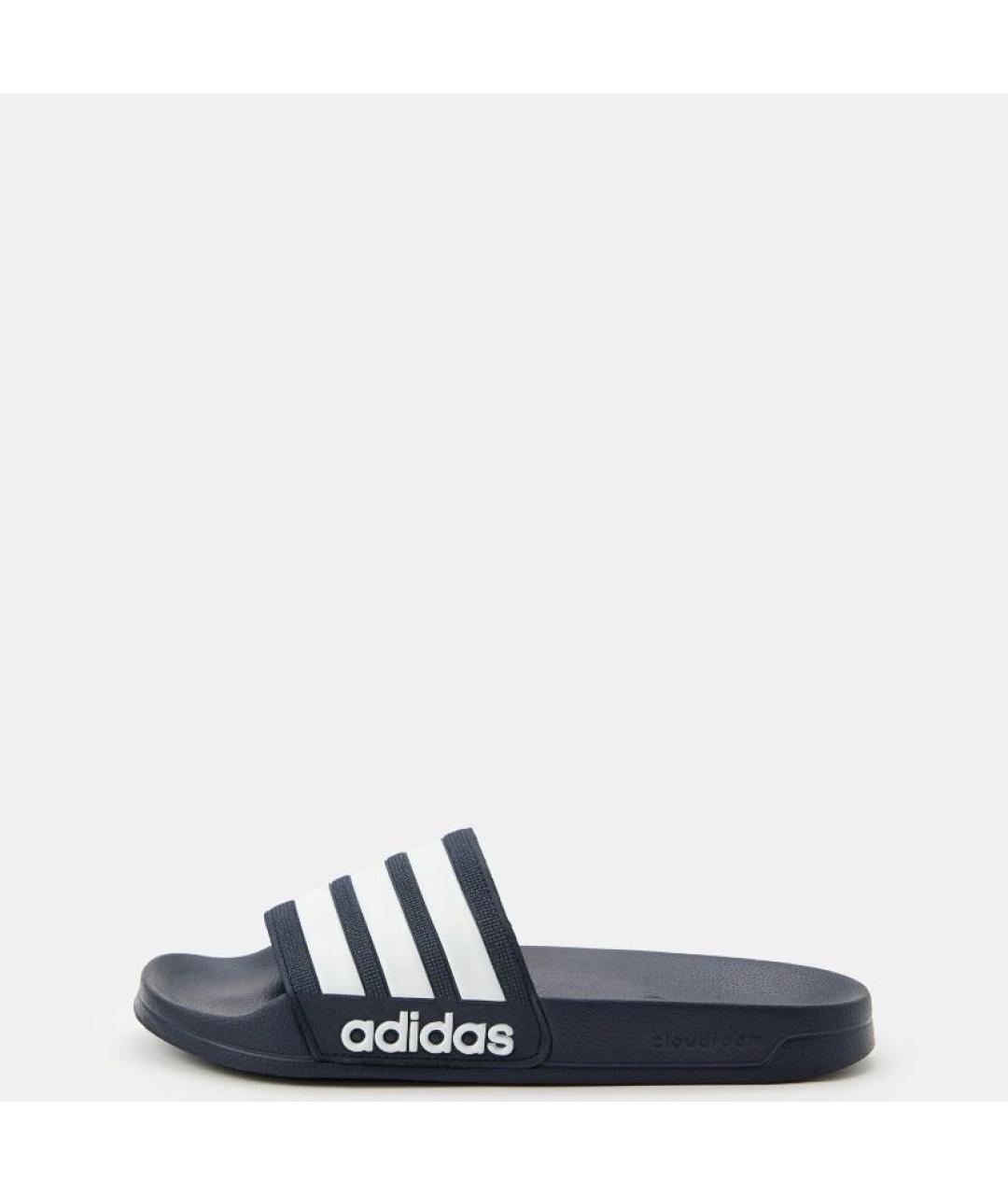ADIDAS Темно-синие резиновые шлепанцы, фото 2