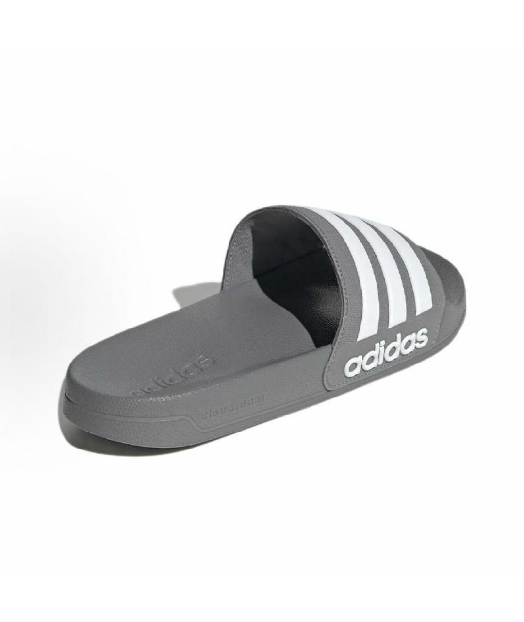 ADIDAS Серые резиновые шлепанцы, фото 5