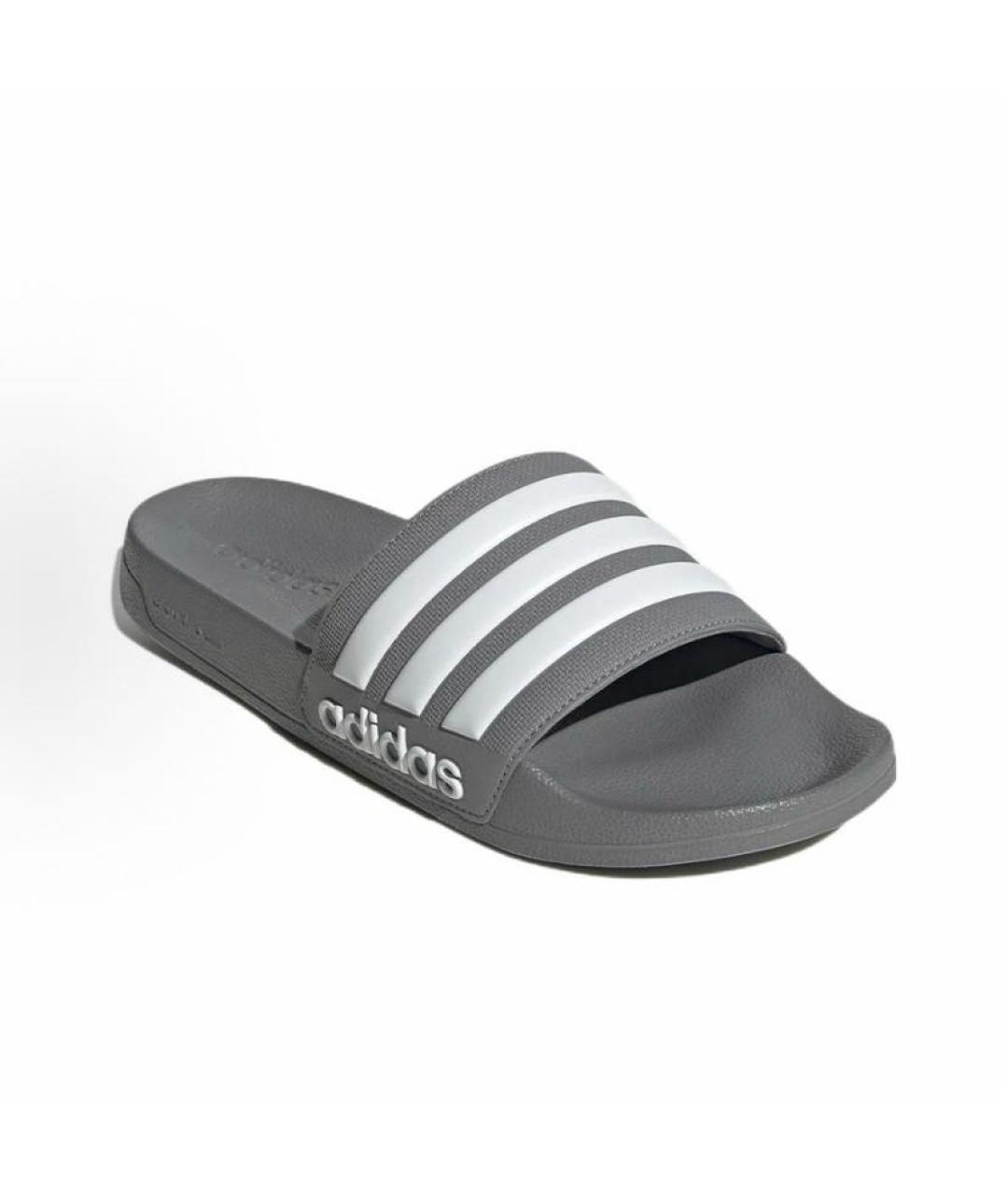 ADIDAS Серые резиновые шлепанцы, фото 4
