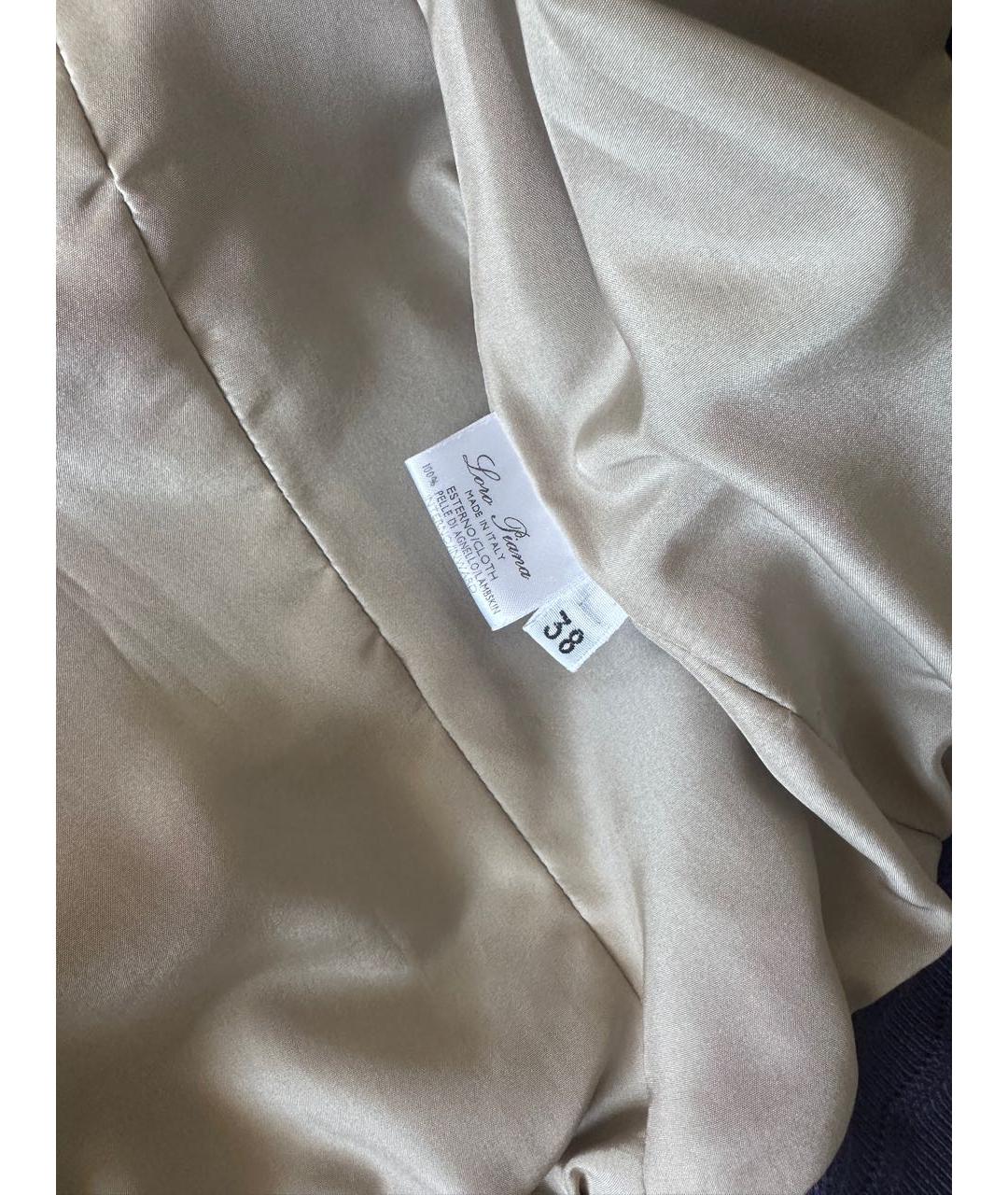 LORO PIANA Фиолетовая кожаная куртка, фото 7