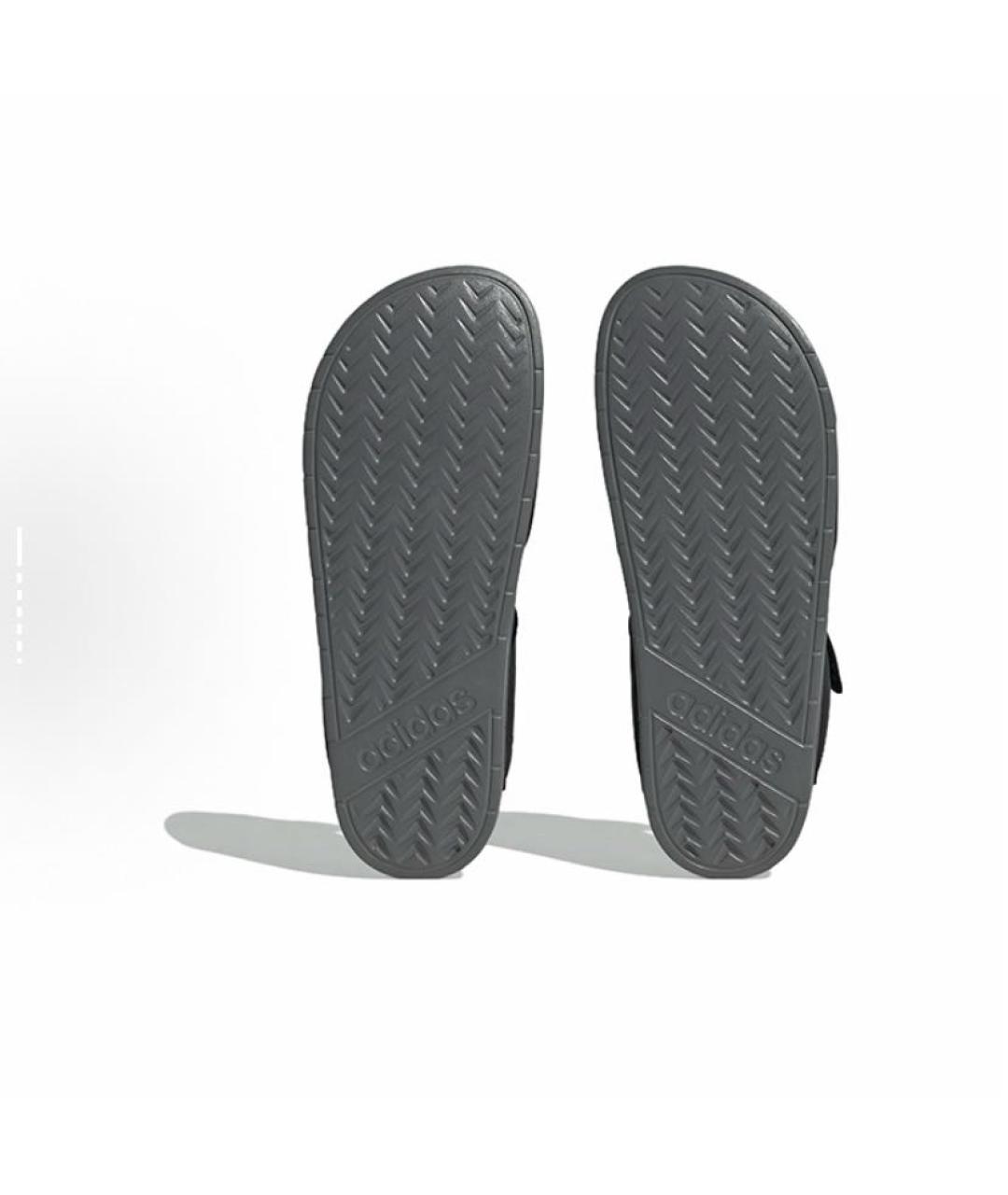 ADIDAS Черные текстильные сандалии, фото 7