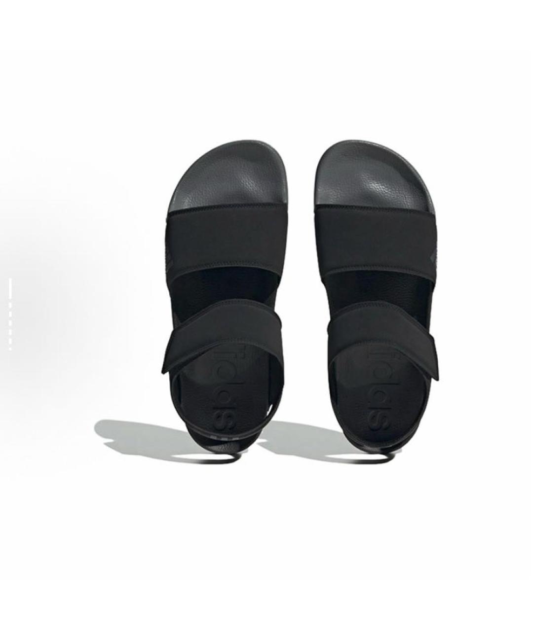 ADIDAS Черные текстильные сандалии, фото 6