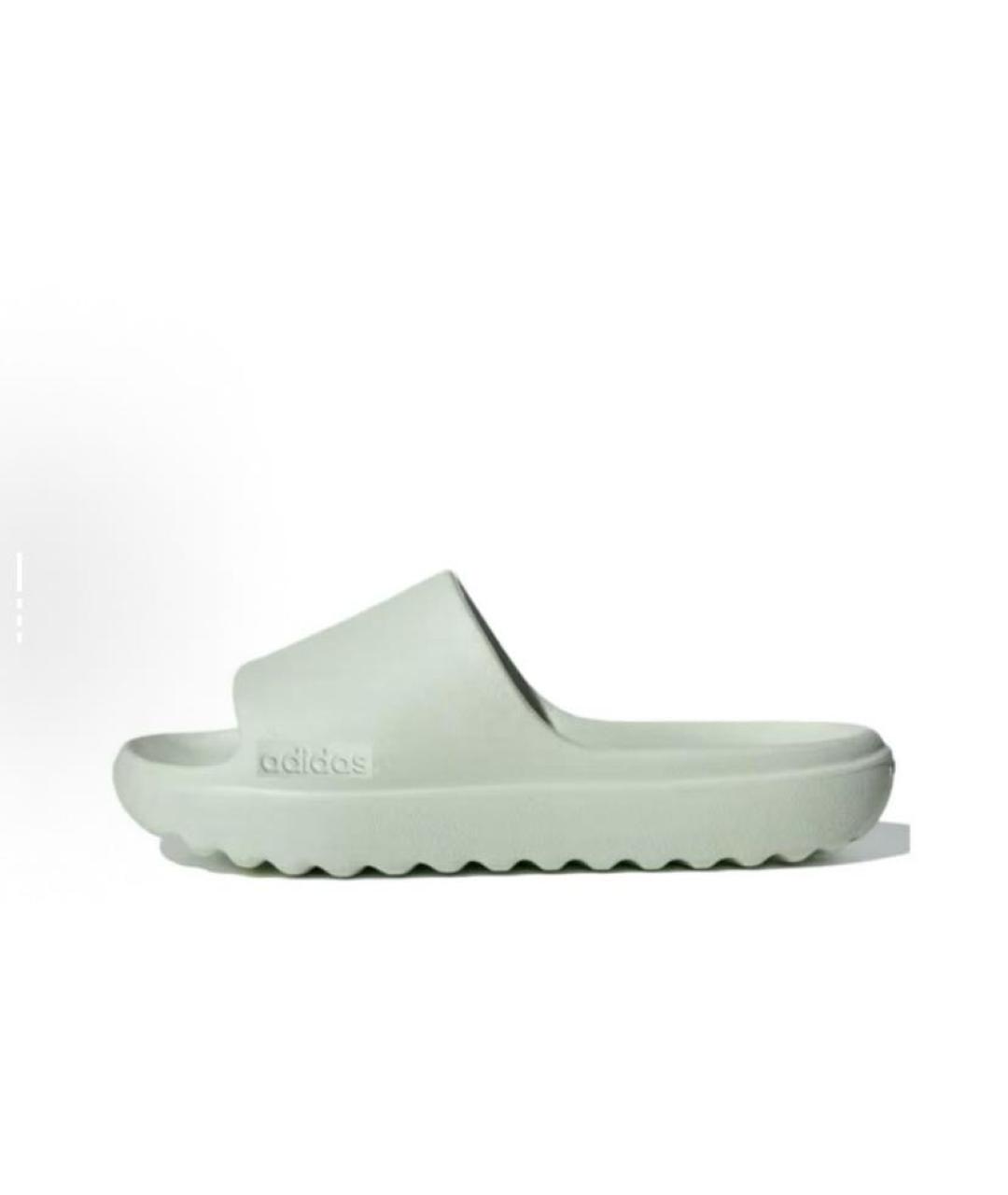 ADIDAS Салатовые резиновые шлепанцы, фото 3