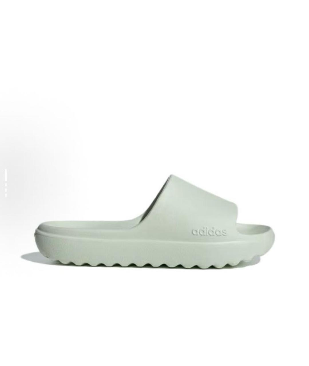 ADIDAS Салатовые резиновые шлепанцы, фото 6
