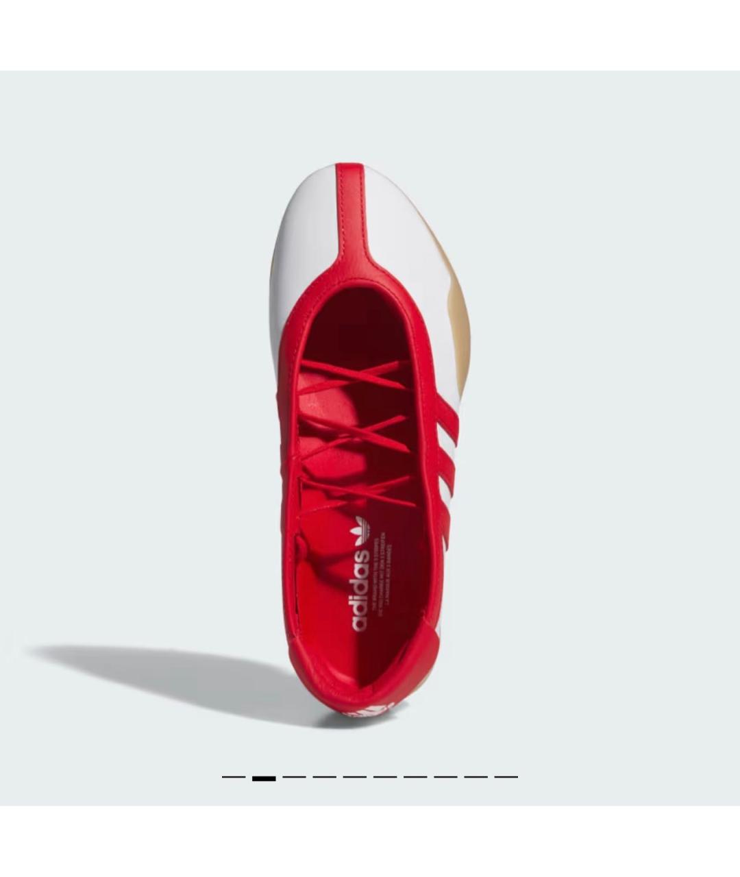 ADIDAS Красные балетки из искусственной кожи, фото 6