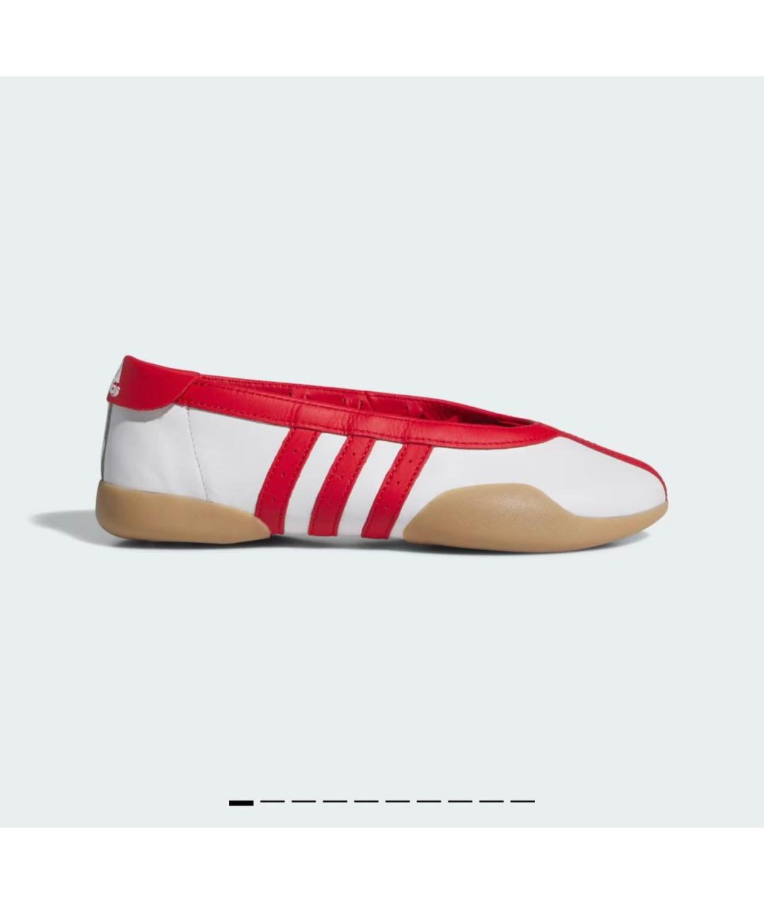 ADIDAS Красные балетки из искусственной кожи, фото 8