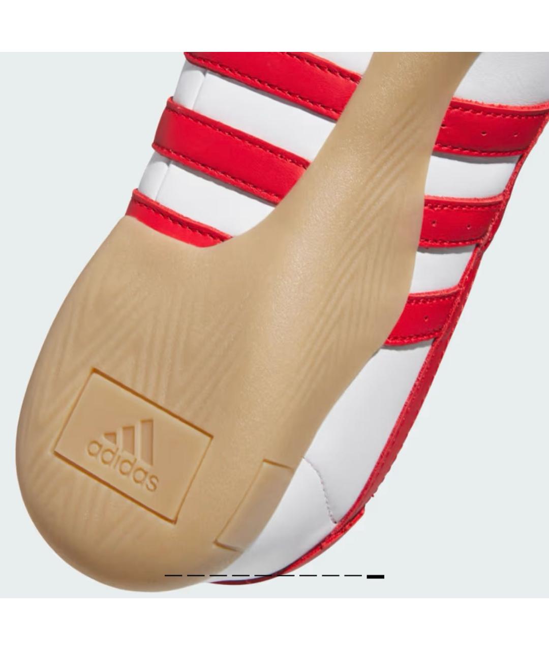 ADIDAS Красные балетки из искусственной кожи, фото 5