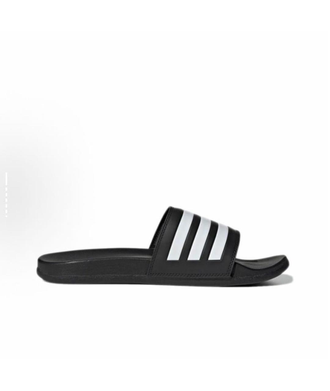 ADIDAS Черные резиновые шлепанцы, фото 8
