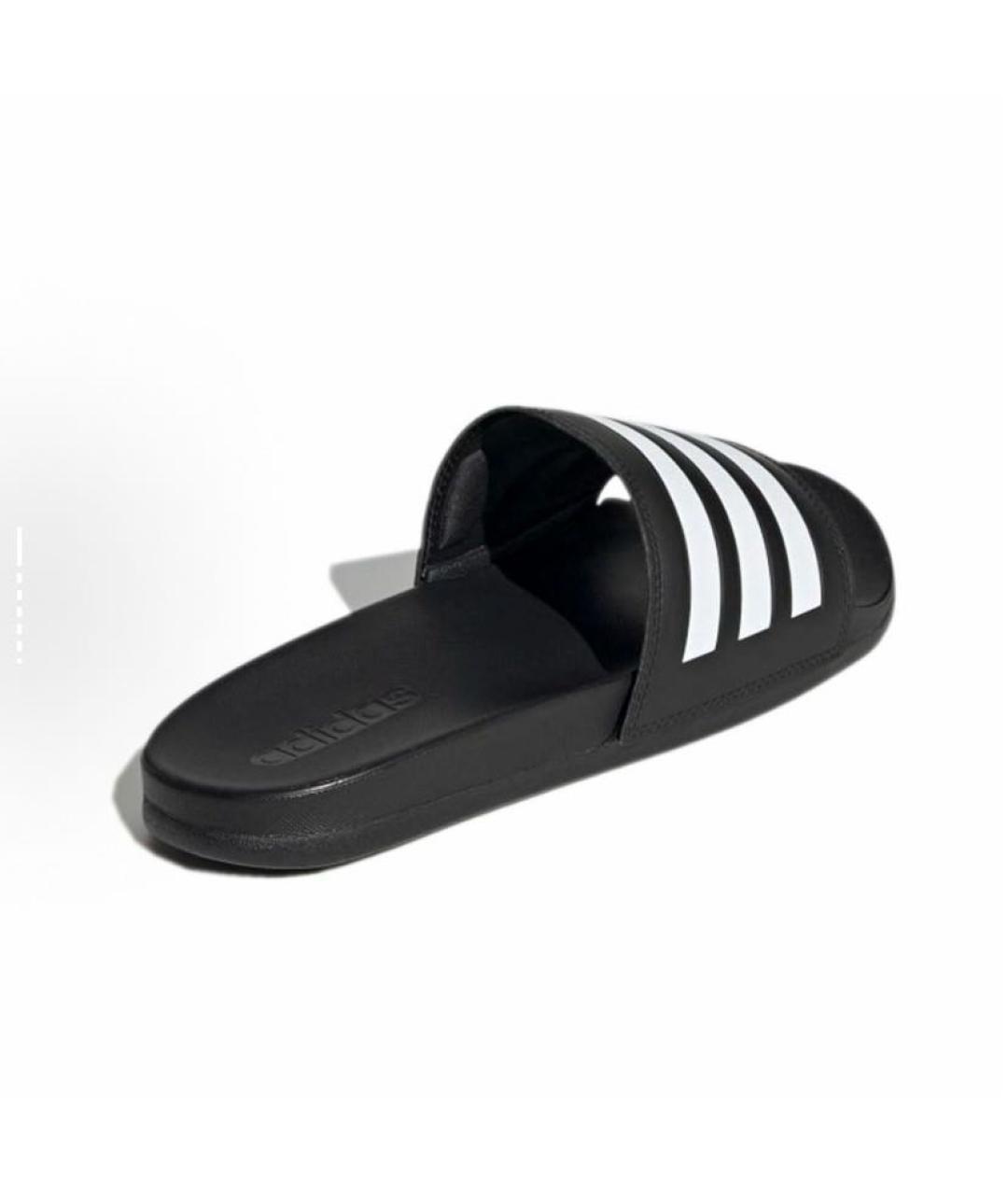ADIDAS Черные резиновые шлепанцы, фото 5