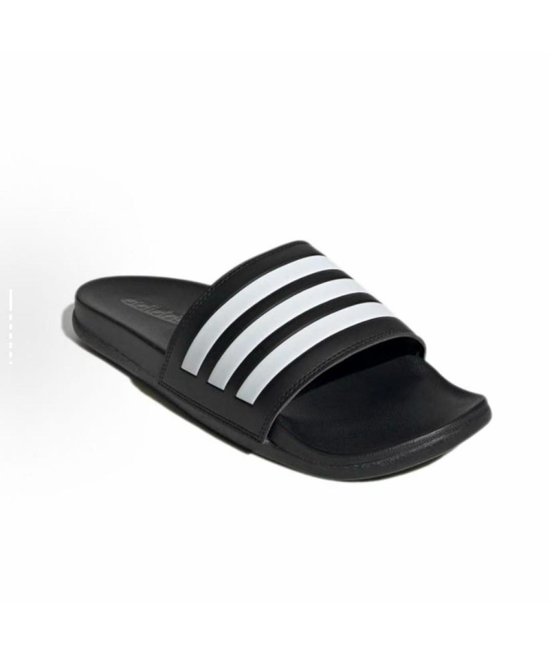 ADIDAS Черные резиновые шлепанцы, фото 4