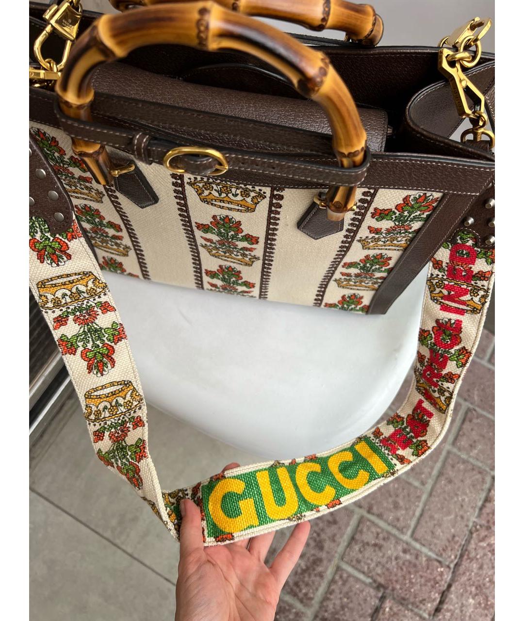 GUCCI Мульти тканевая сумка тоут, фото 8