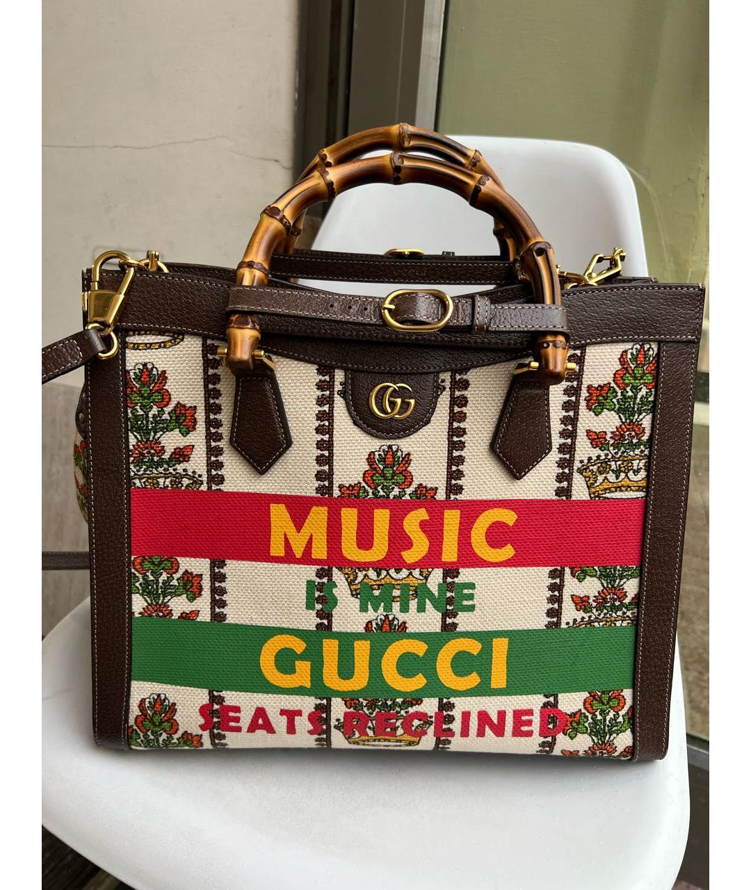 GUCCI Мульти тканевая сумка тоут, фото 7