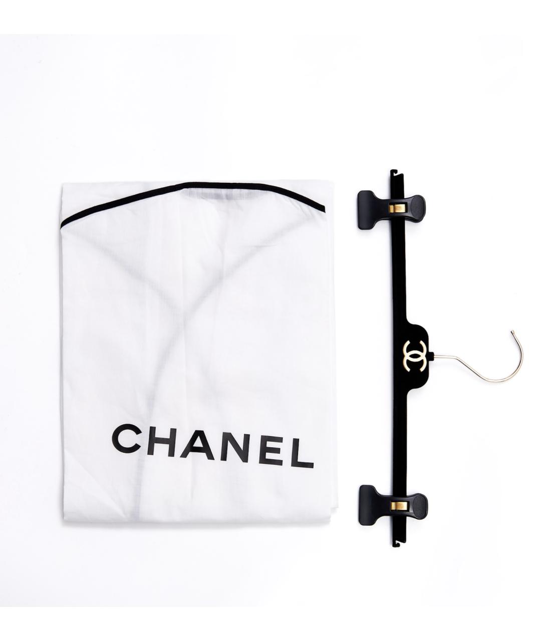 CHANEL Черные хлопковые прямые джинсы, фото 6