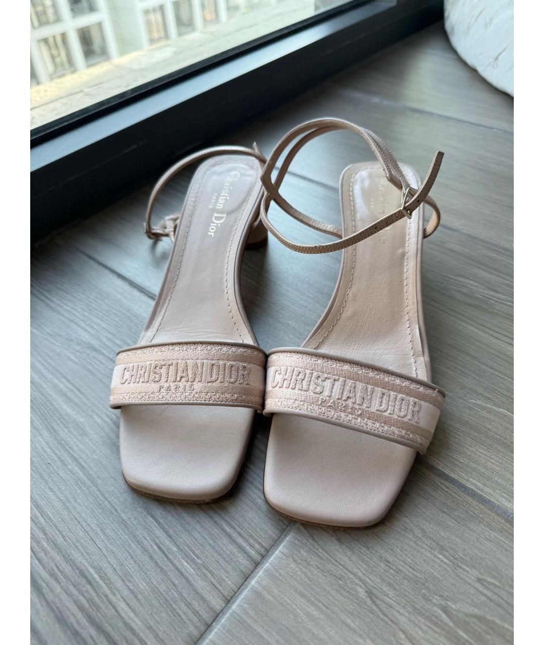 CHRISTIAN DIOR Розовые босоножки, фото 2