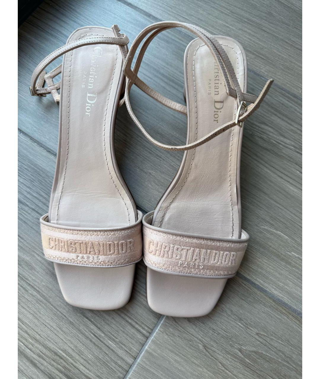 CHRISTIAN DIOR Розовые босоножки, фото 3