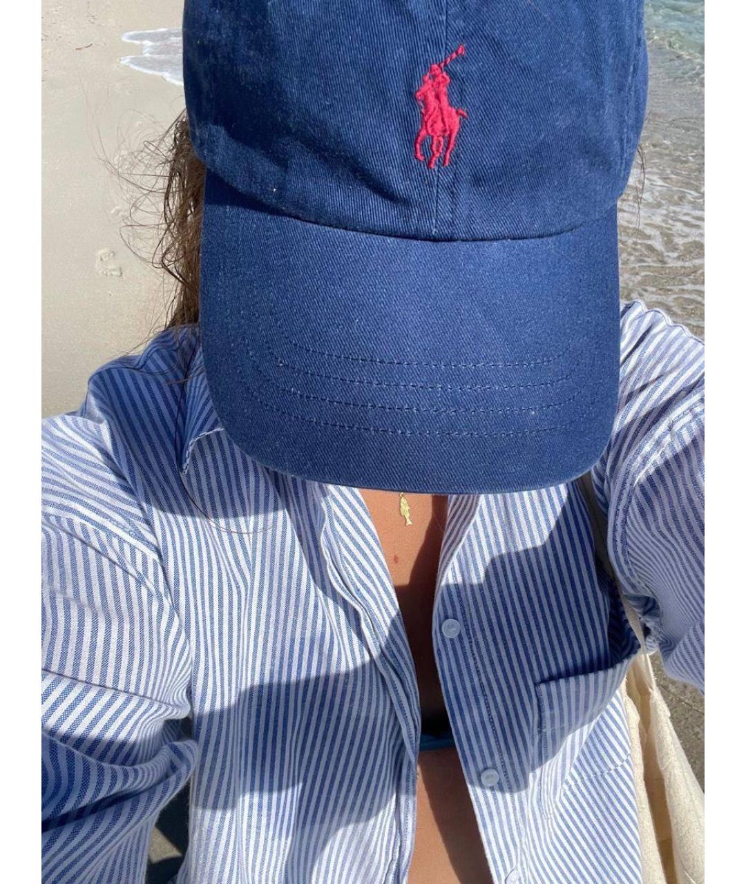 POLO RALPH LAUREN Синяя хлопковая кепка, фото 3