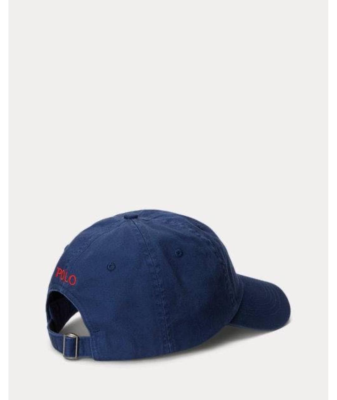 POLO RALPH LAUREN Синяя хлопковая кепка, фото 2