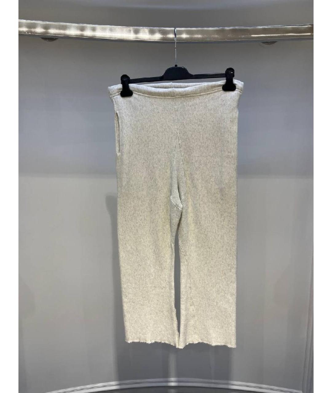 MAISON MARGIELA Бежевые прямые брюки, фото 3