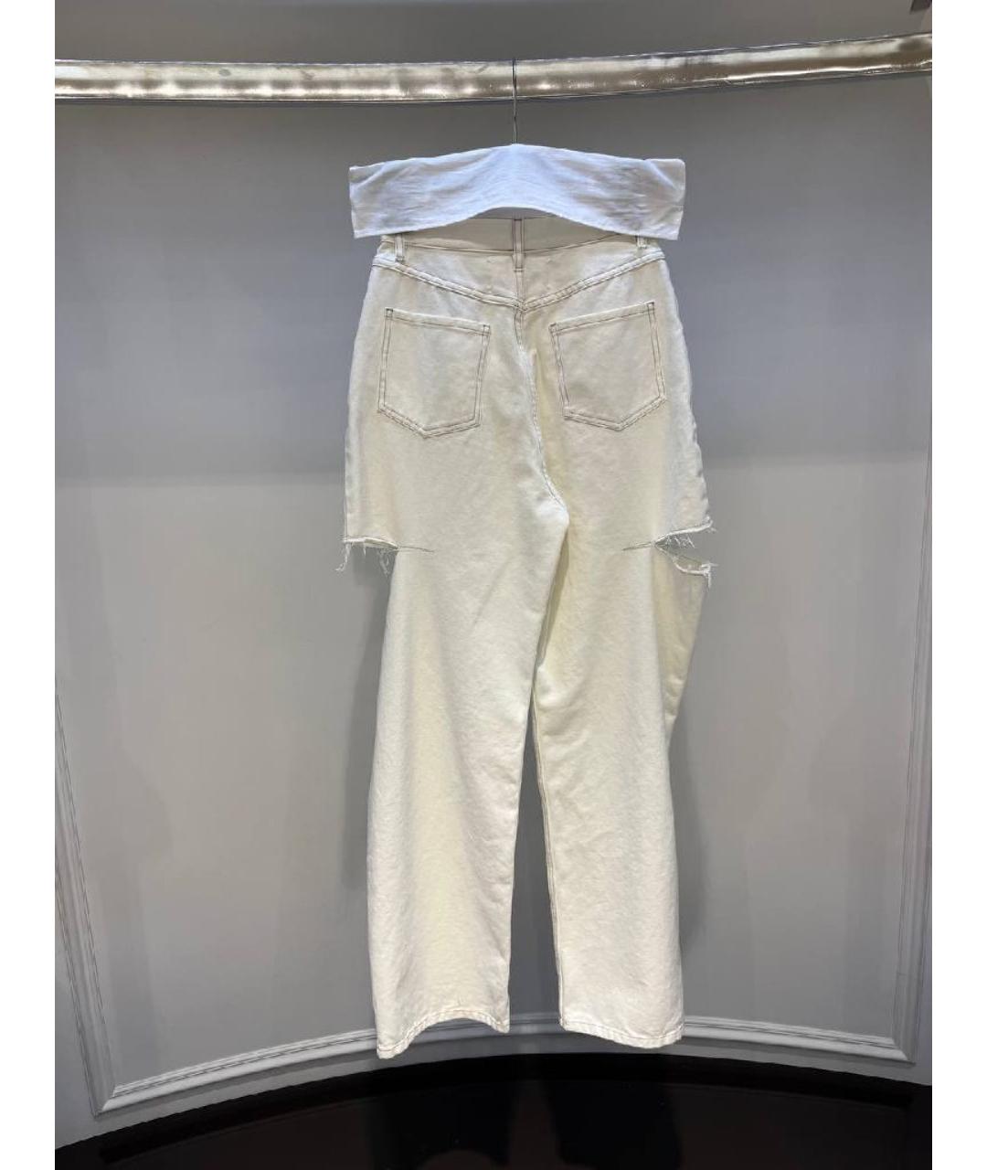MAISON MARGIELA Бежевые прямые джинсы, фото 3