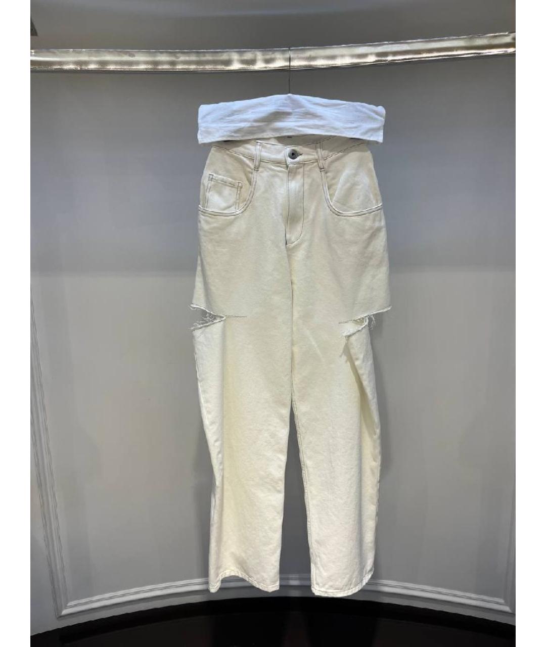 MAISON MARGIELA Бежевые прямые джинсы, фото 2