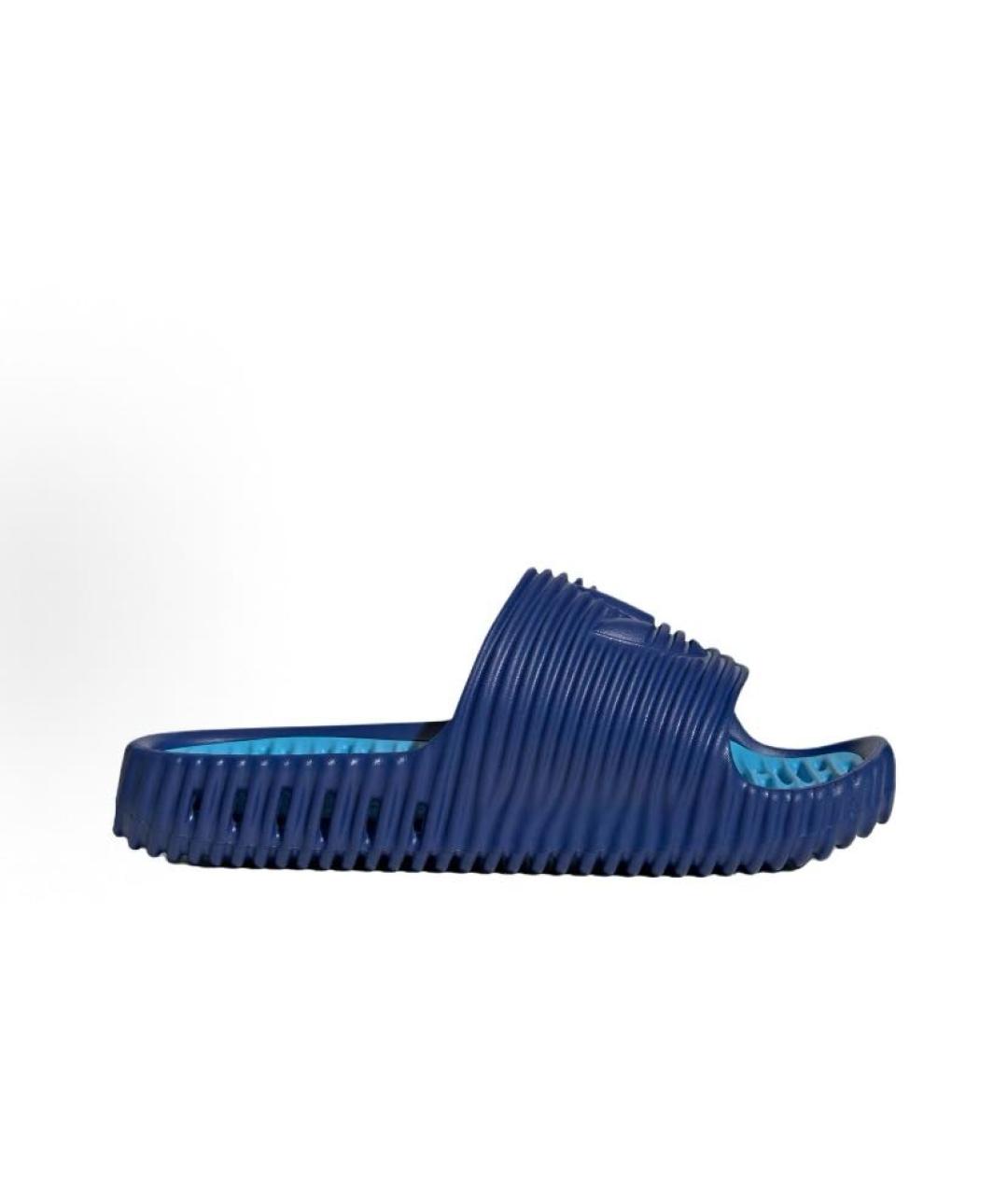 ADIDAS Синие резиновые шлепанцы, фото 8