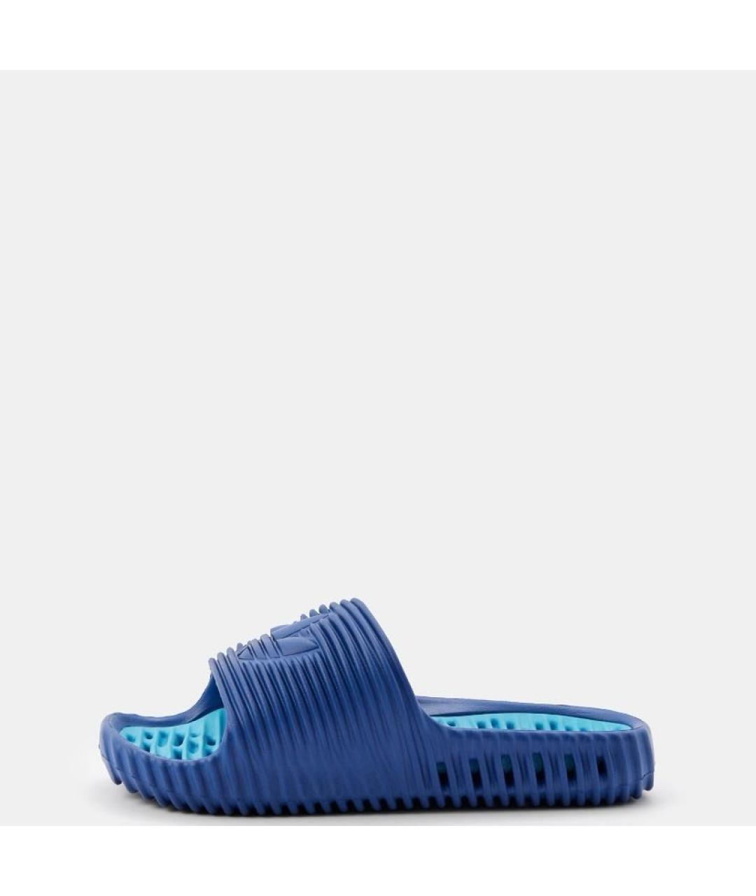 ADIDAS Синие резиновые шлепанцы, фото 2