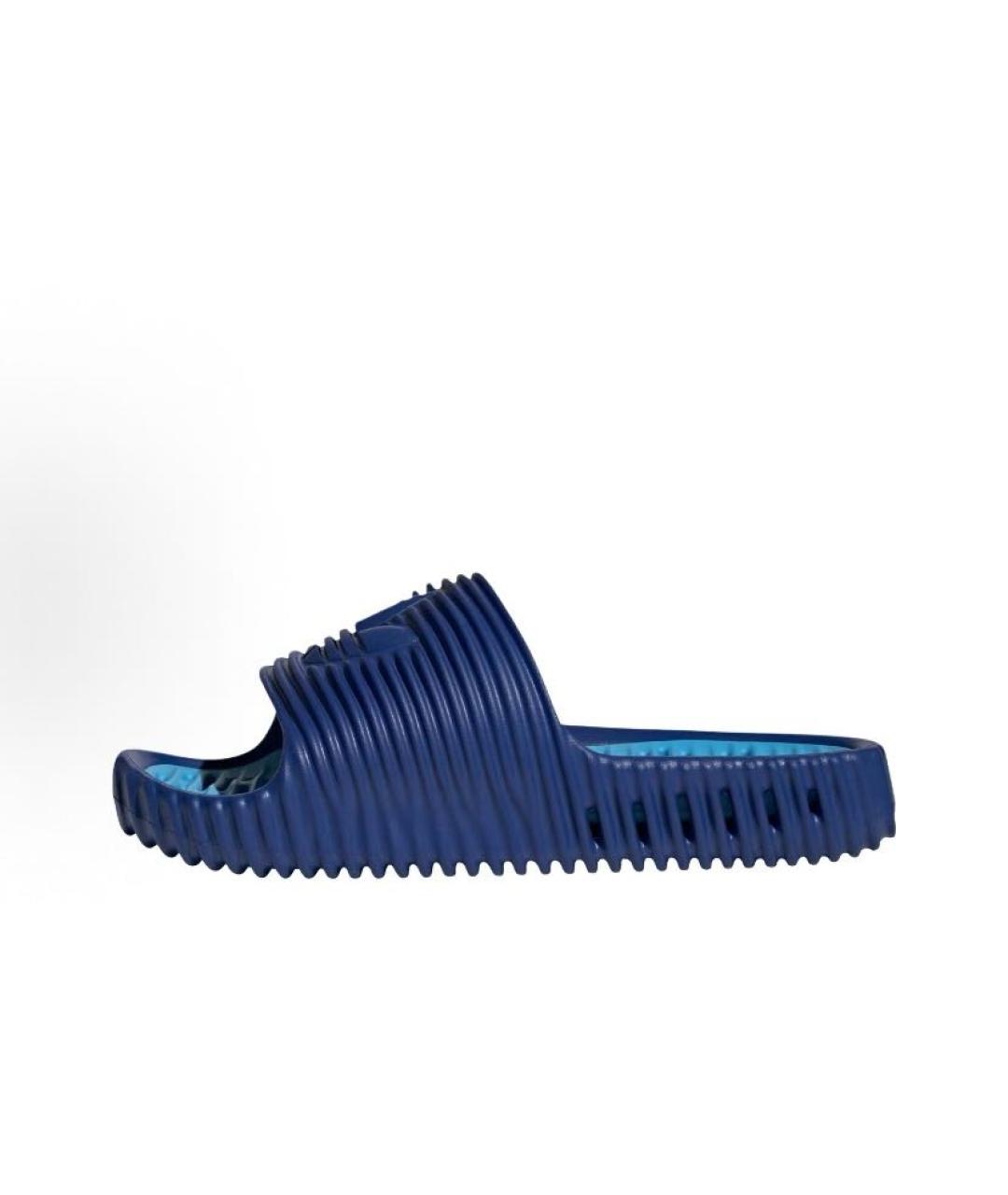 ADIDAS Синие резиновые шлепанцы, фото 3