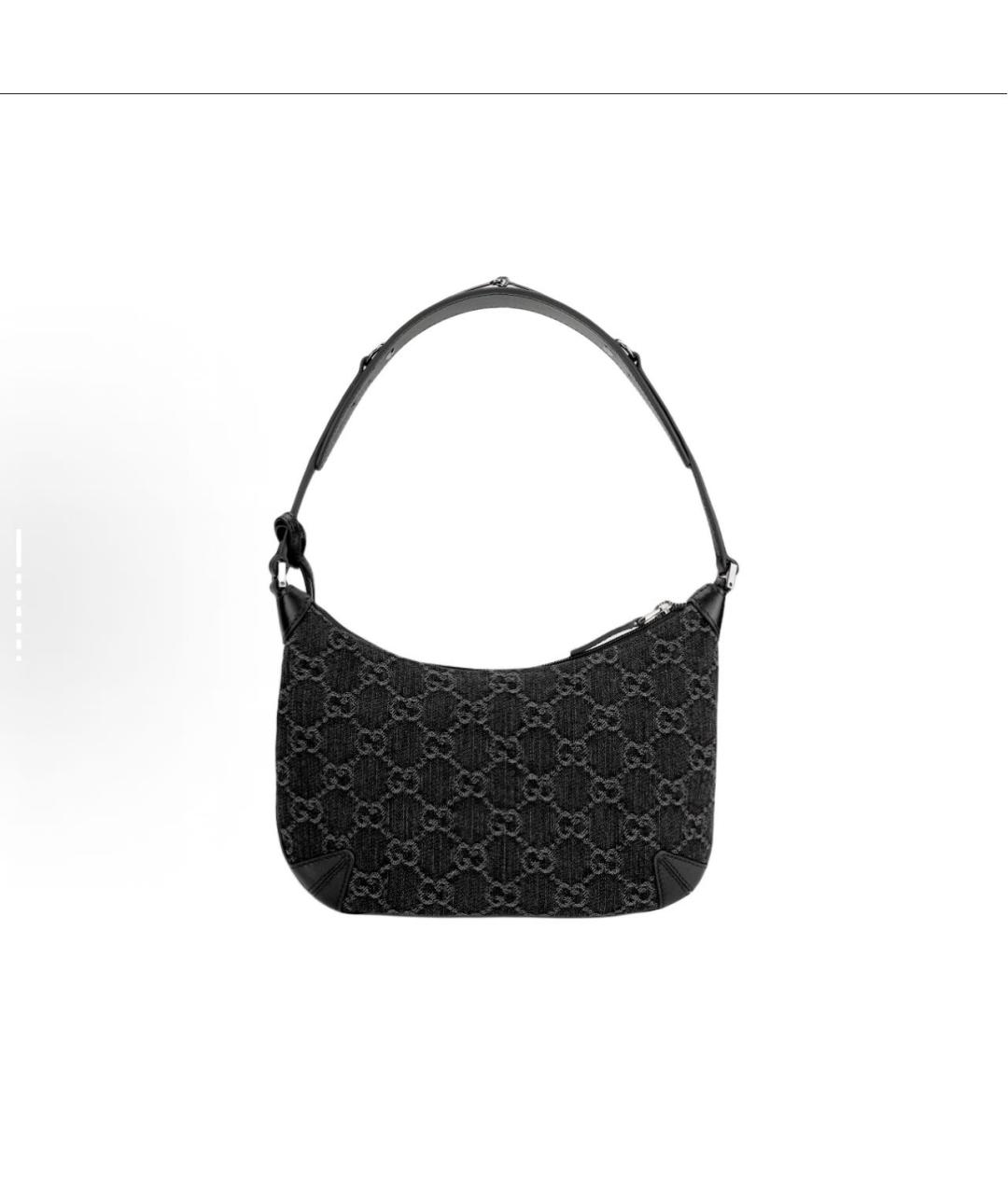 GUCCI Черная хлопковая сумка через плечо, фото 3