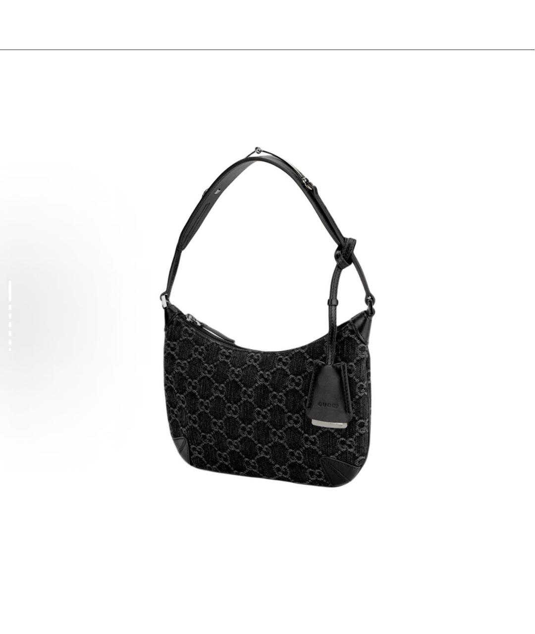 GUCCI Черная хлопковая сумка через плечо, фото 2