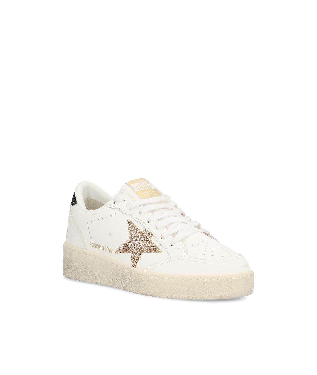 GOLDEN GOOSE DELUXE BRAND Белые кожаные кроссовки, фото 2
