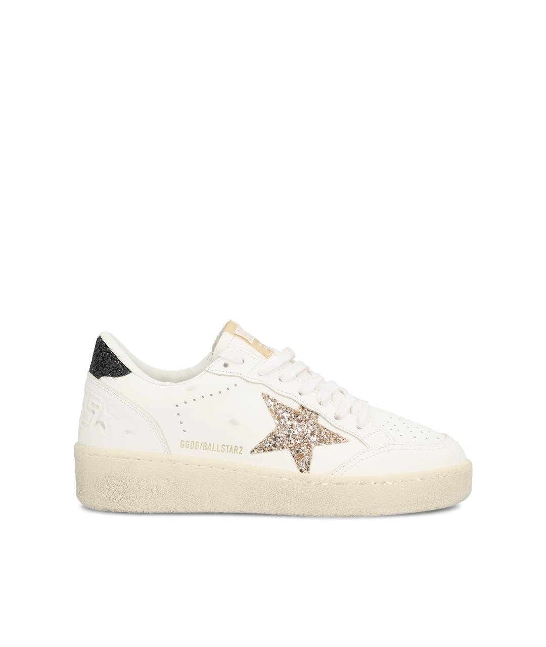 GOLDEN GOOSE DELUXE BRAND Белые кожаные кроссовки, фото 5