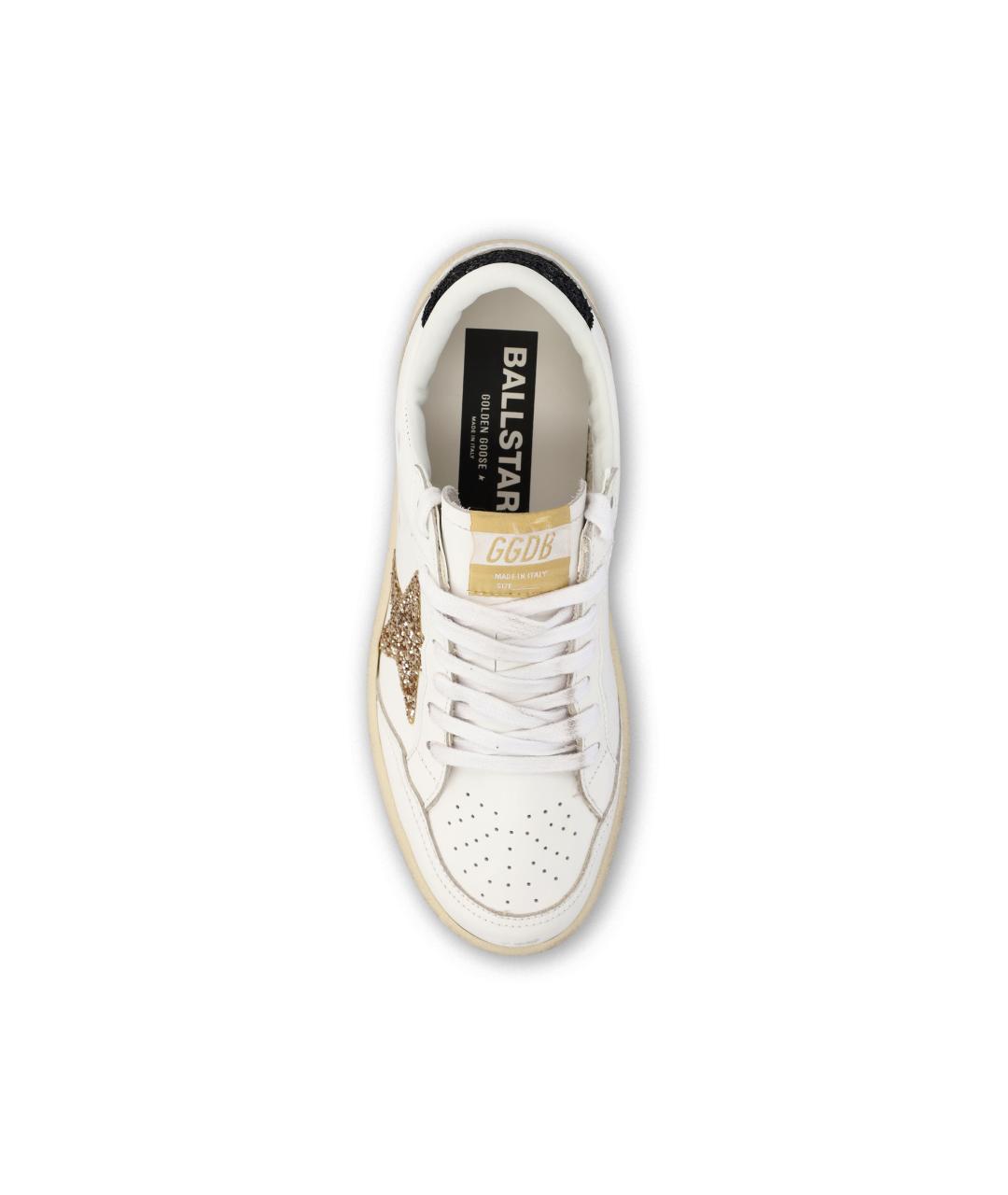 GOLDEN GOOSE DELUXE BRAND Белые кожаные кроссовки, фото 3