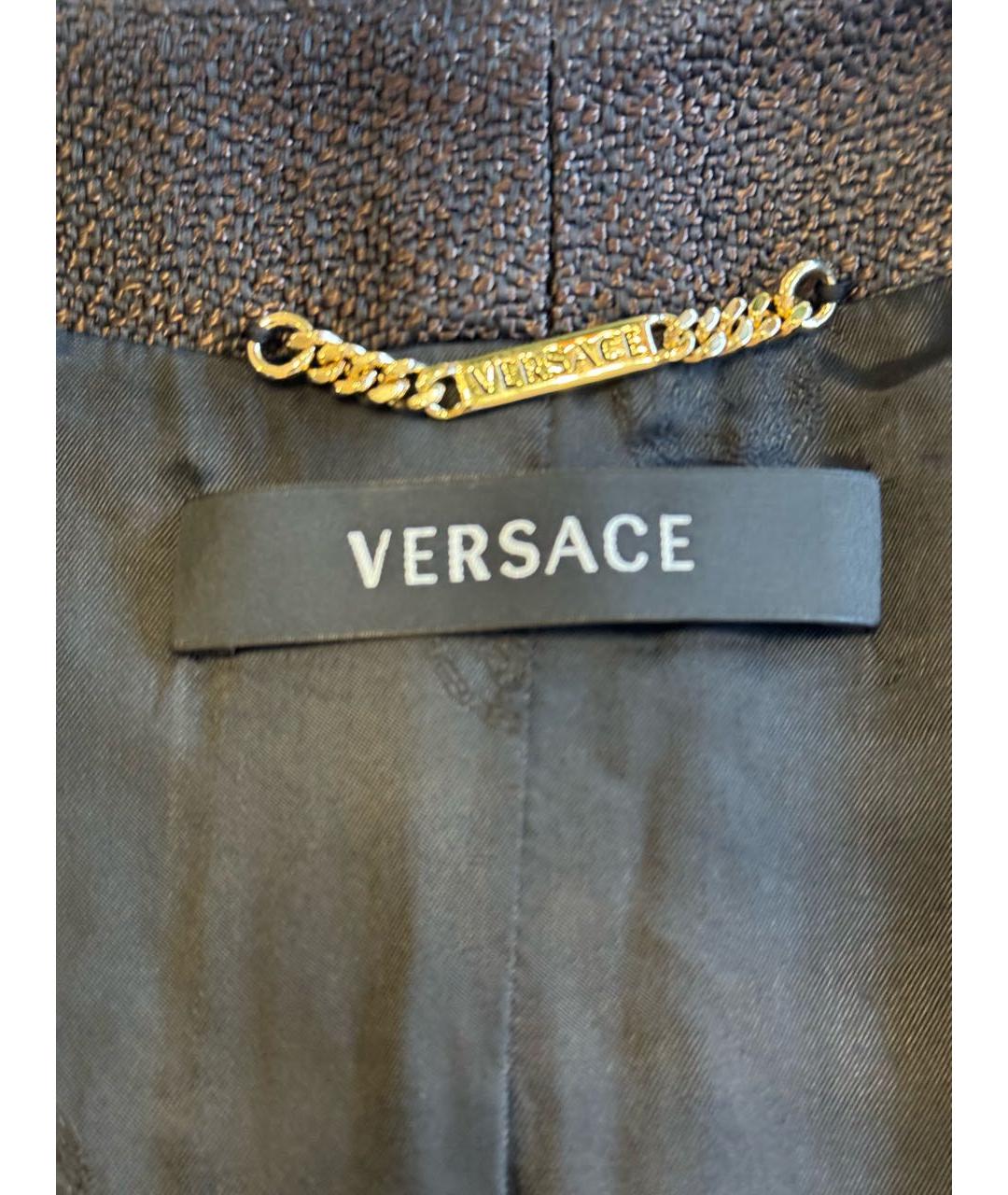 VERSACE Коричневый жакет/пиджак, фото 5