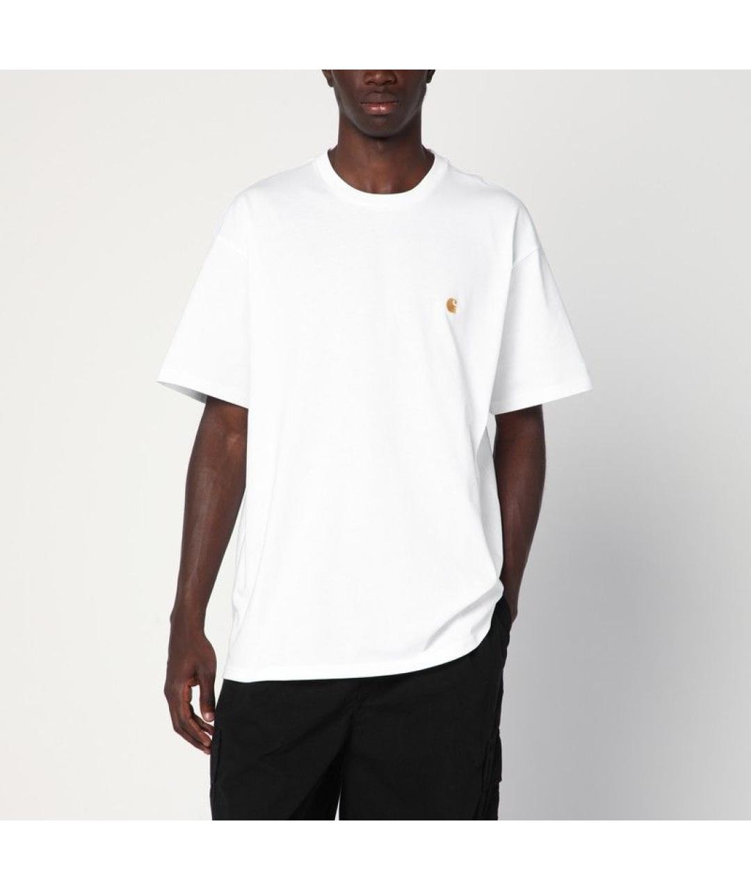 CARHARTT WIP Белая хлопковая футболка, фото 2