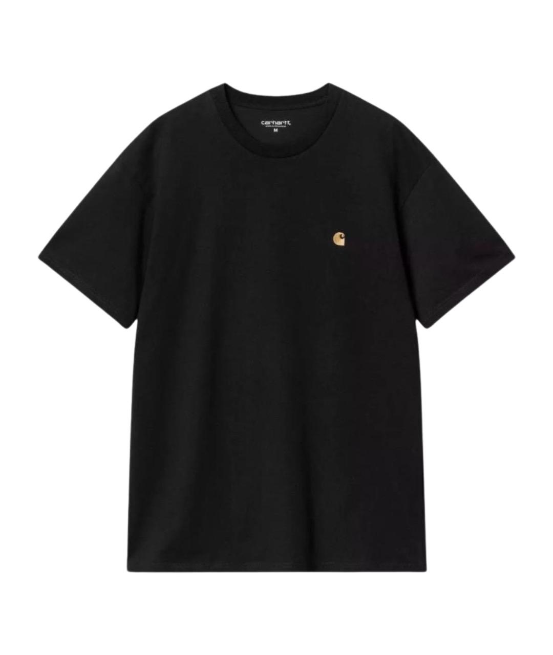 CARHARTT WIP Черная хлопко-полиэстеровая футболка, фото 1