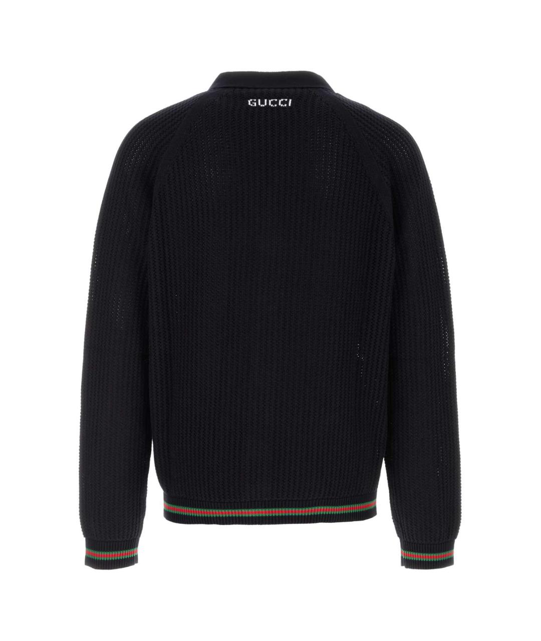 GUCCI Черный хлопковый кардиган, фото 2