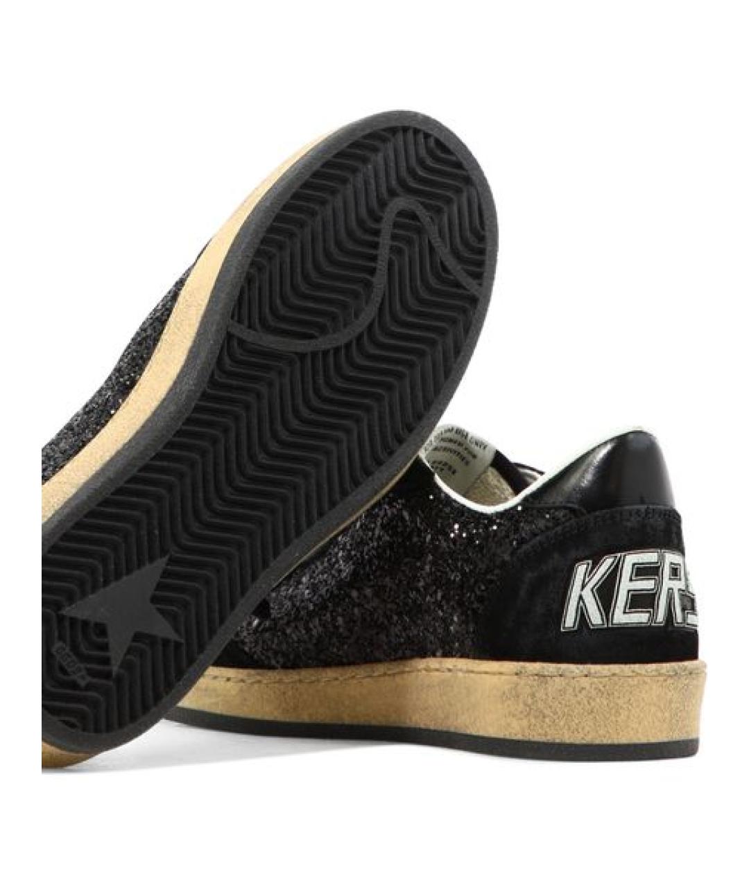GOLDEN GOOSE DELUXE BRAND Черные кожаные кеды, фото 5