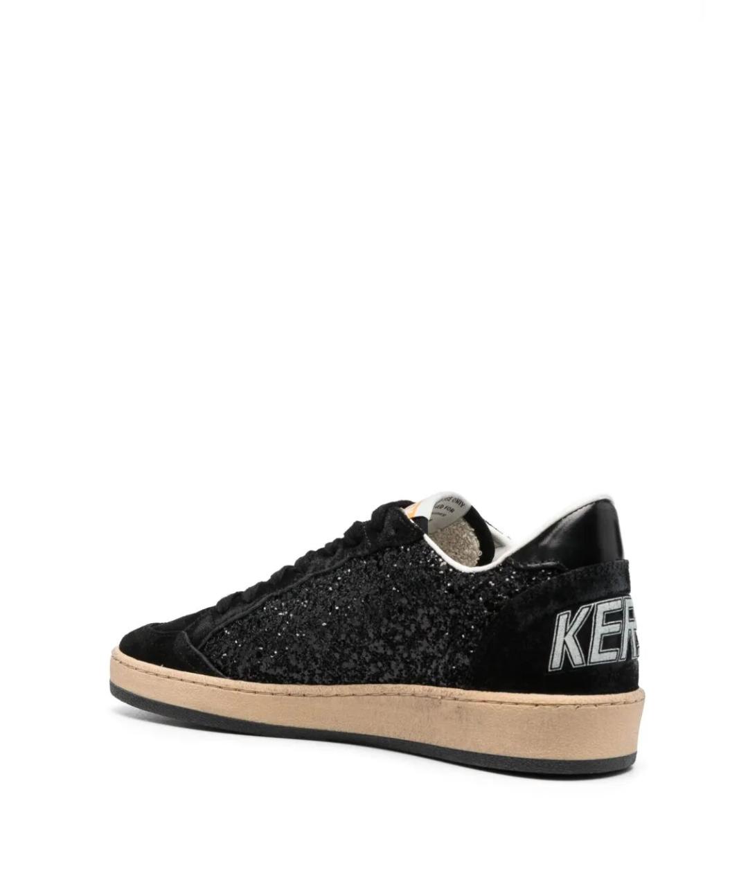 GOLDEN GOOSE DELUXE BRAND Черные кожаные кеды, фото 3