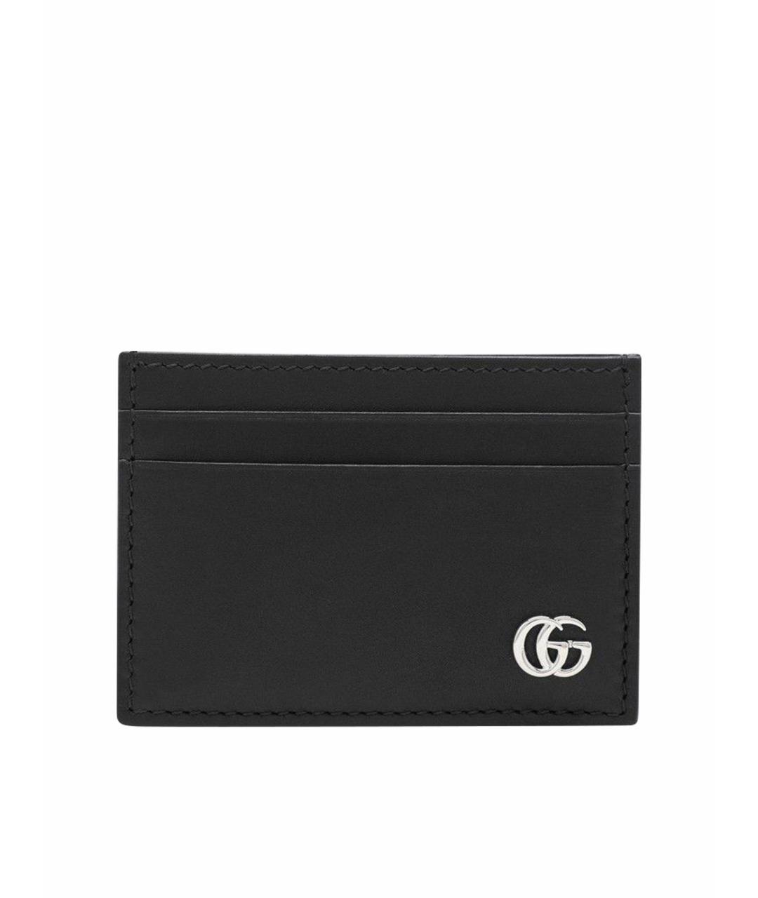 GUCCI Черный кожаный кардхолдер, фото 1