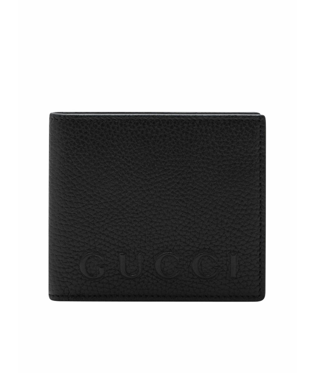 GUCCI Черный кожаный кошелек, фото 1