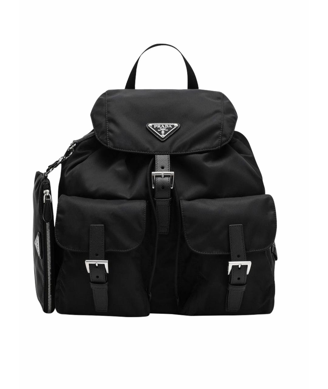 PRADA Черный синтетический рюкзак, фото 1