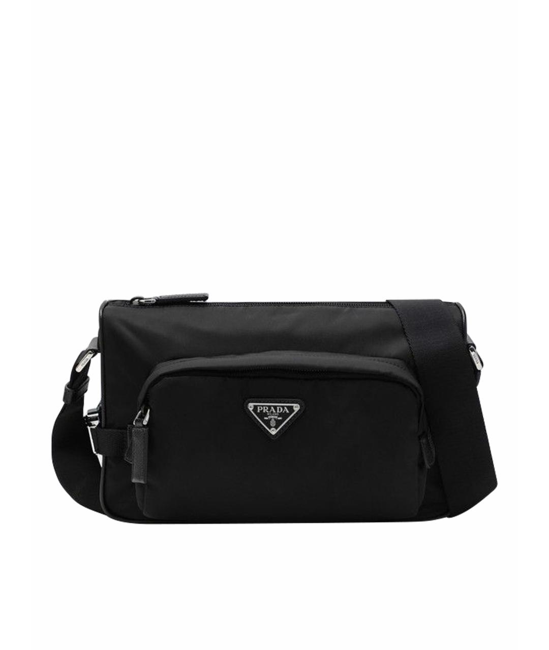 PRADA Черная синтетическая сумка на плечо, фото 1