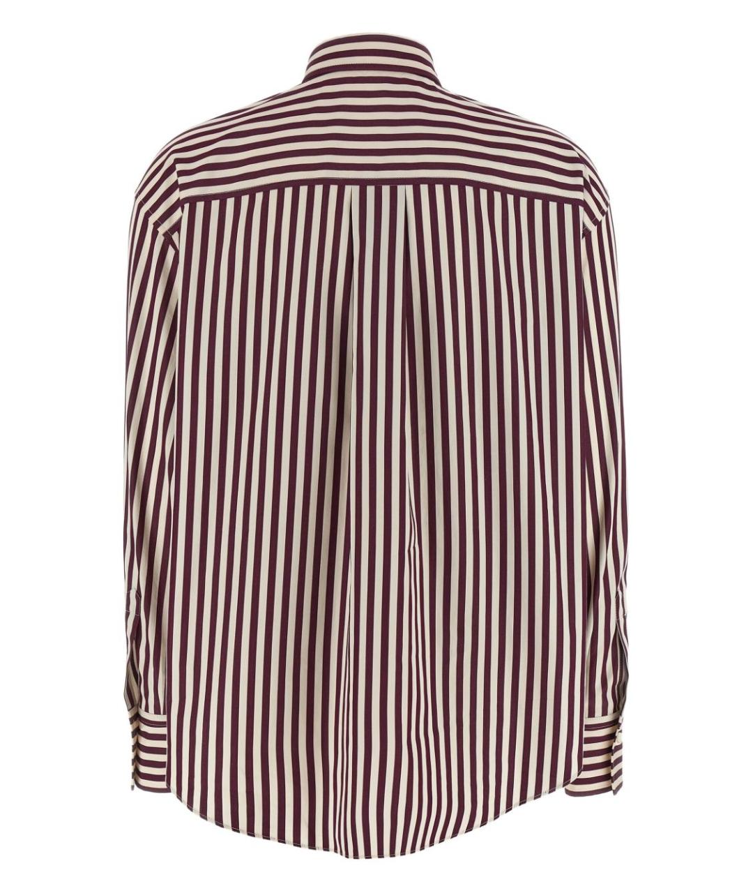 BRUNELLO CUCINELLI Бордовая хлопковая рубашка, фото 4