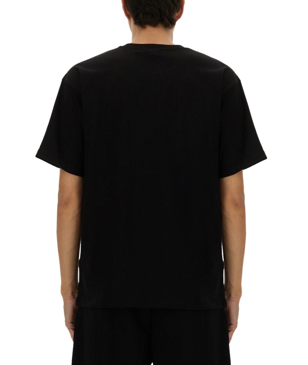 DIESEL Черная хлопковая футболка, фото 3